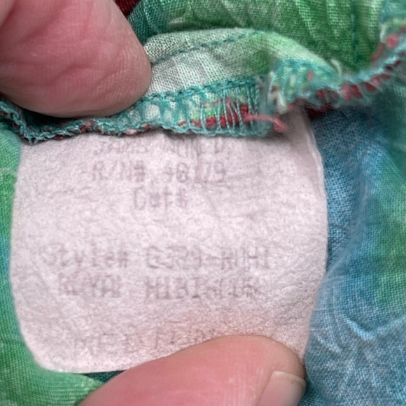 Jams World Dress Royal Hibiscus Rayon Hawaiian Summer Floral Girly Patchwork Med - Picture 12 of 12